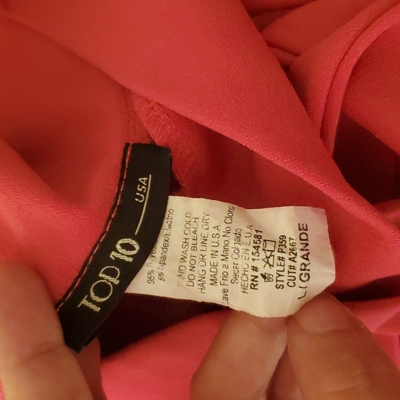 VTG hot pink wide leg polyester blend pants - Picture 8 of 11